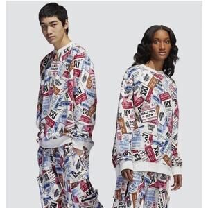 Adidas Ivy Park Ski Tag Crew Sweatshirt (All Gender): Multicolor sz. Medium